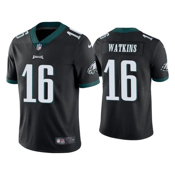 Men Philadelphia Eagles 16 Quez Watkins Nike Black Limited NFL Jersey